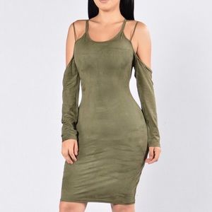Olive Green Dress